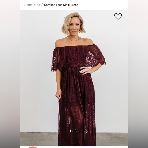 Baltic Born Caroline Black Lace Maxi Dress - Size S - Picture 2 of 3